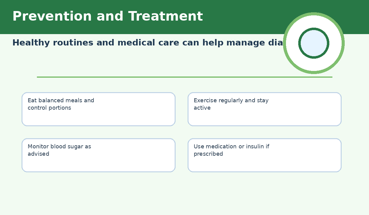 Illustration about preventing and treating diabetes