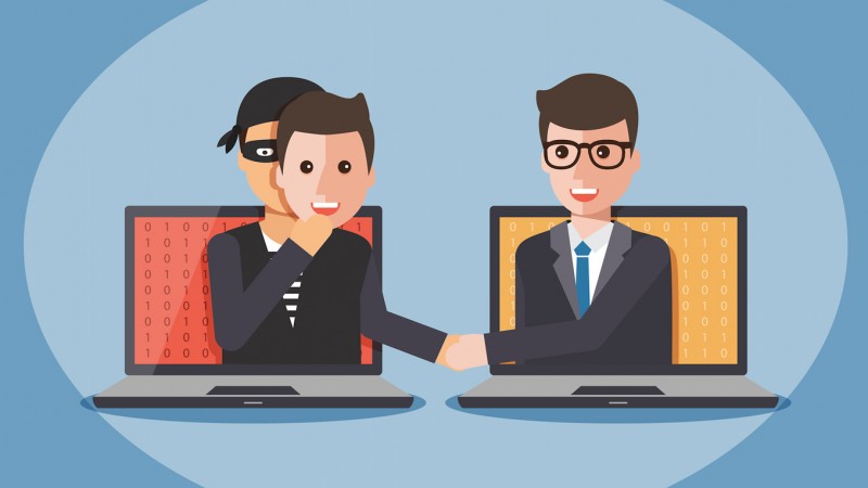 Identity theft illustration