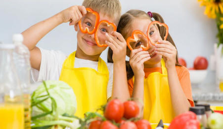 Two healthy kids