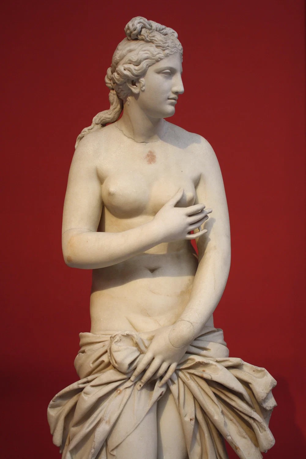 A Parian marble statue of Aphrodite