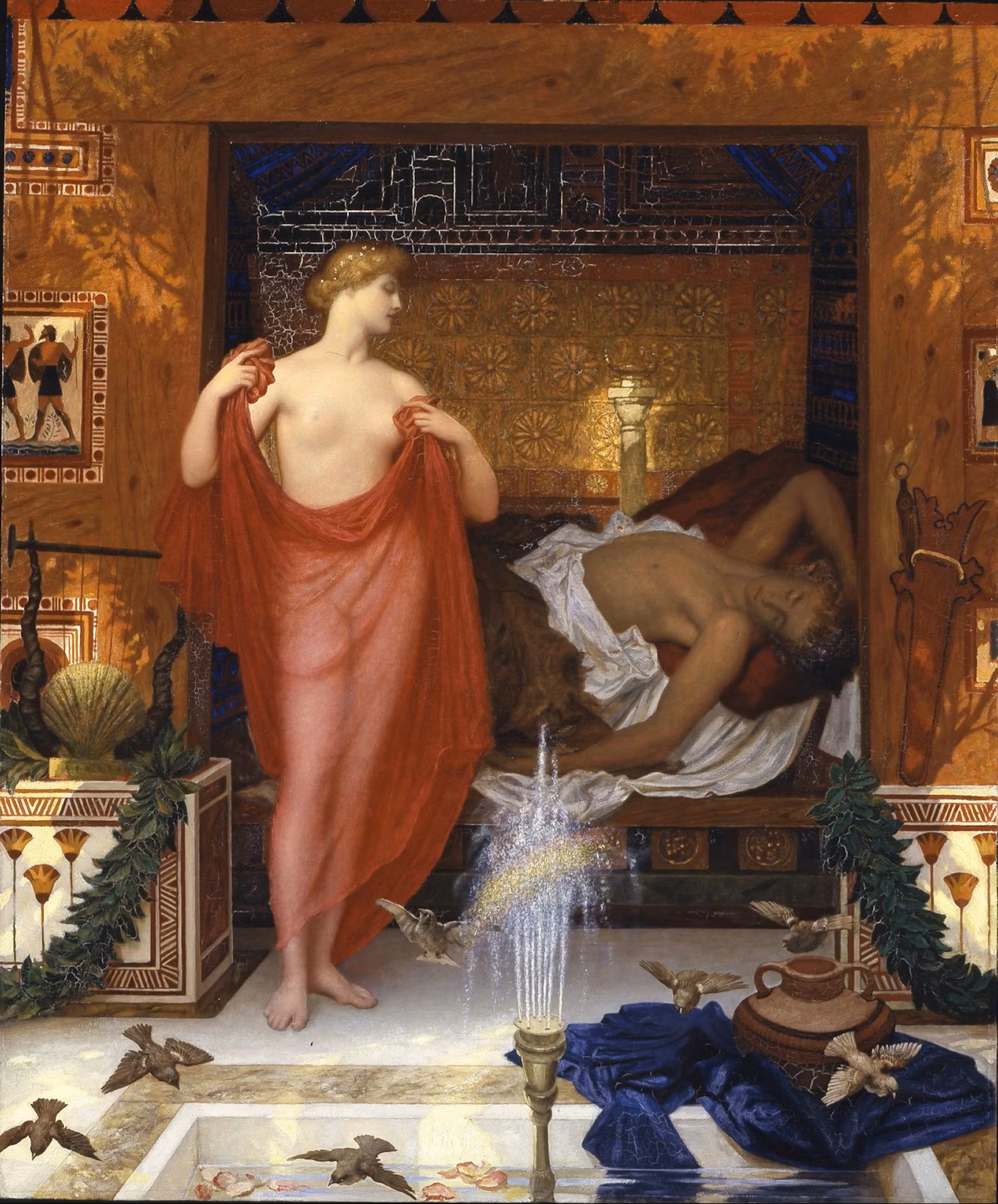 Hera in the house of Hephaistos